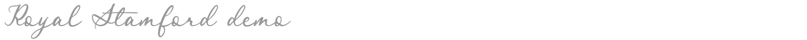 Royal Stamford font preview